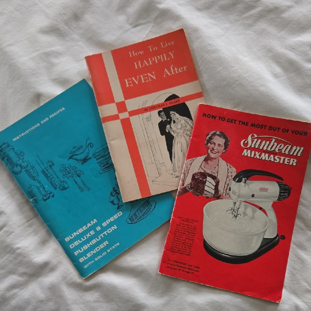 3 Vintage Sunbeam/Marriage Instruction Manuals